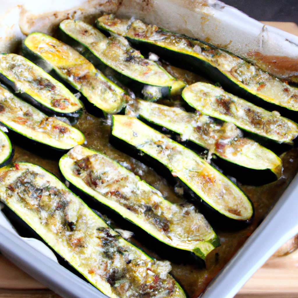 Baked Zucchini Recipe Representation of a cookedBaked Zucchini Recipe