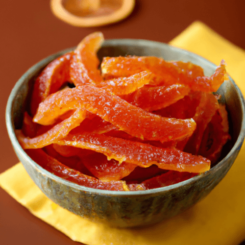 Candied Orange or Grapefruit Peel Representation of a cookedCandied Orange or Grapefruit Peel