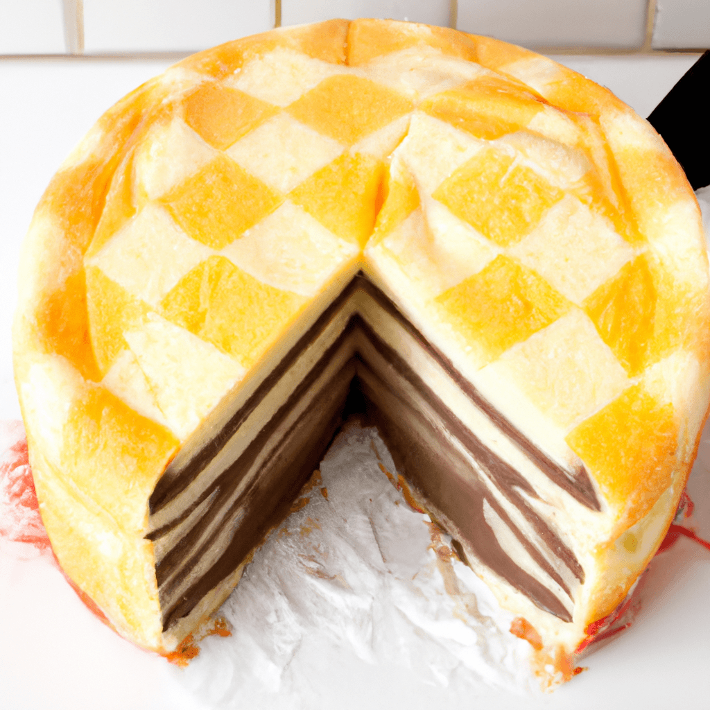 Checkerboard Cake Recipe Representation of a cookedCheckerboard Cake Recipe