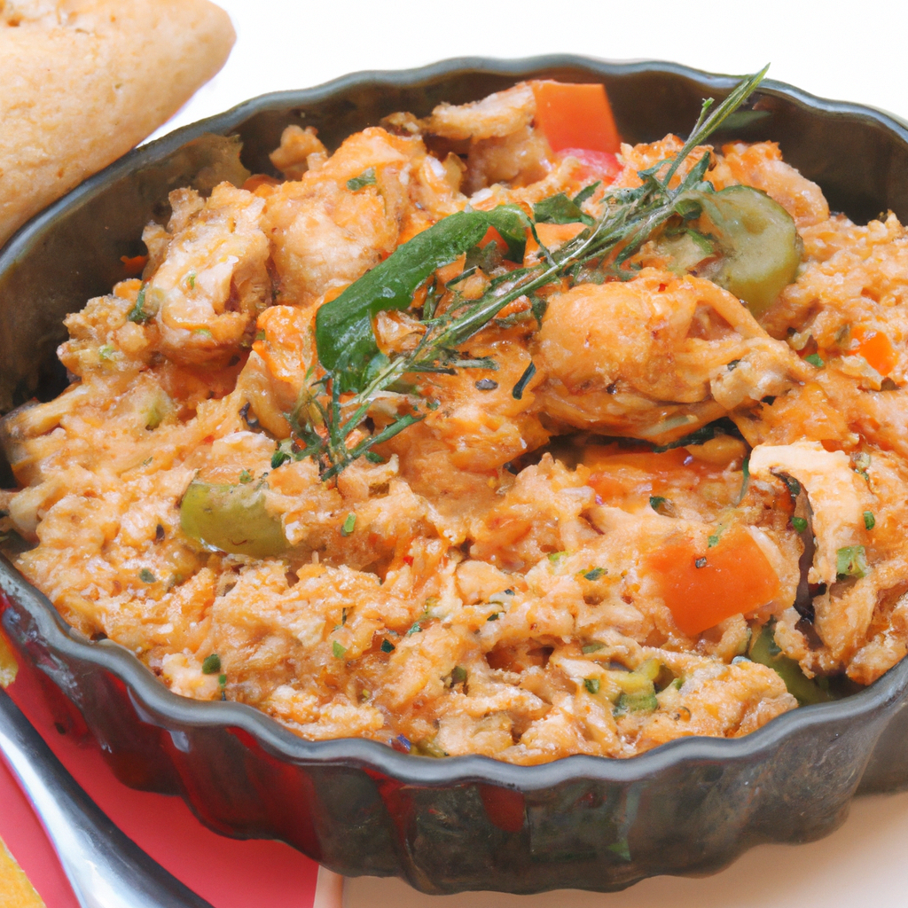 Chicken Jambalaya Representation of a cookedChicken Jambalaya