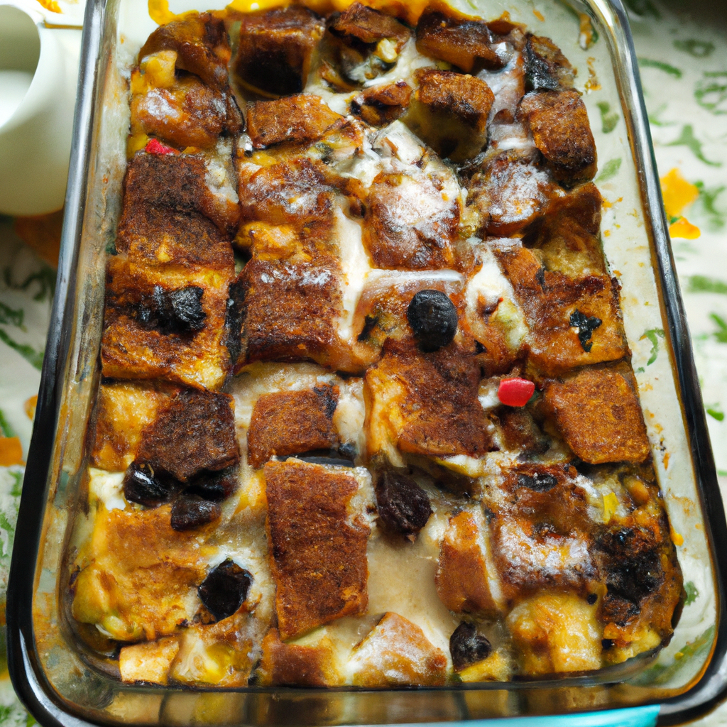 Delicious and Easy Bread Pudding Recipe Representation of a cookedDelicious and Easy Bread Pudding Recipe