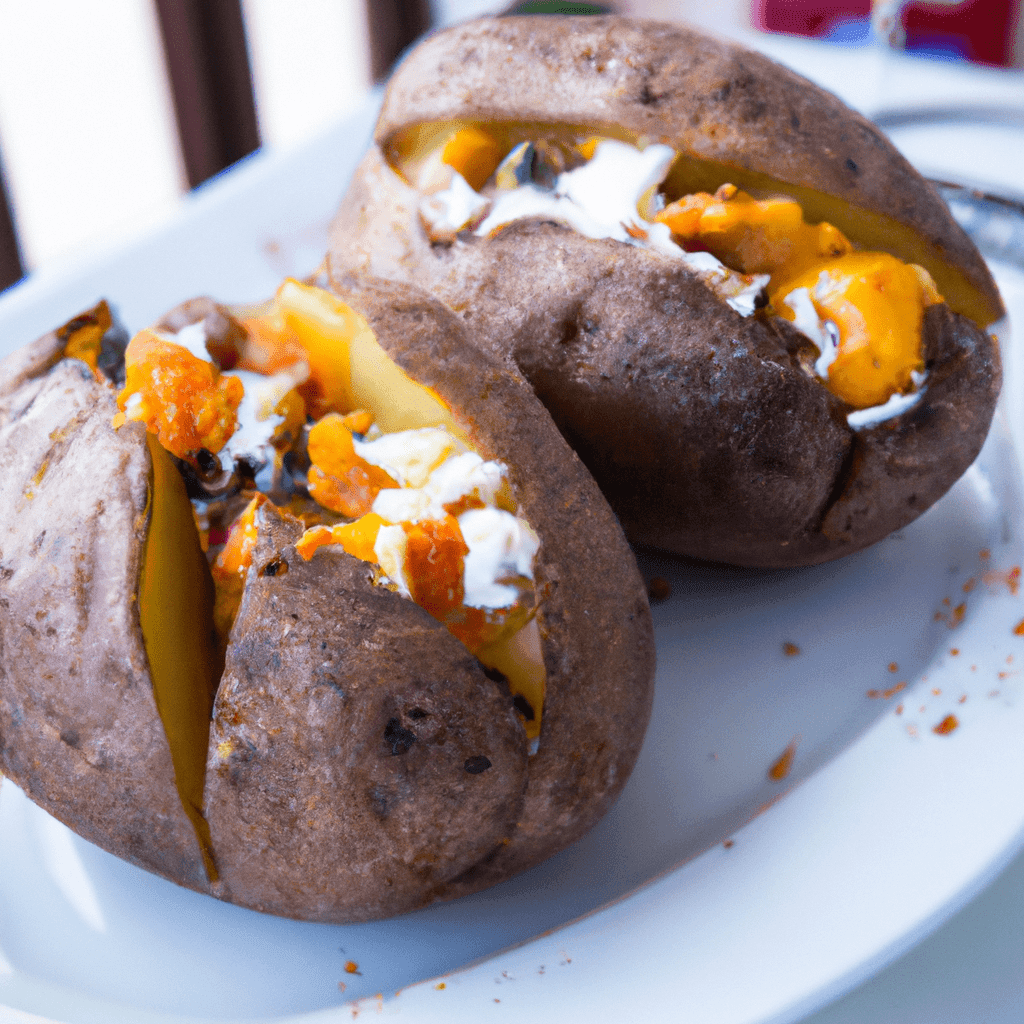 Delicious Athenian Stuffed Potatoes Representation of a cookedDelicious Athenian Stuffed Potatoes