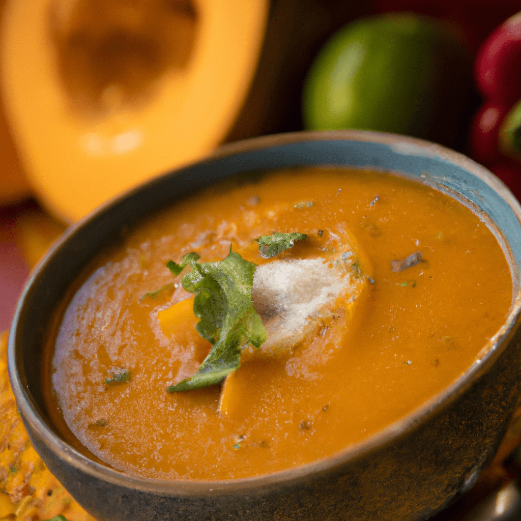 Delicious Mexican Butternut Squash Soup Representation of a cookedDelicious Mexican Butternut Squash Soup