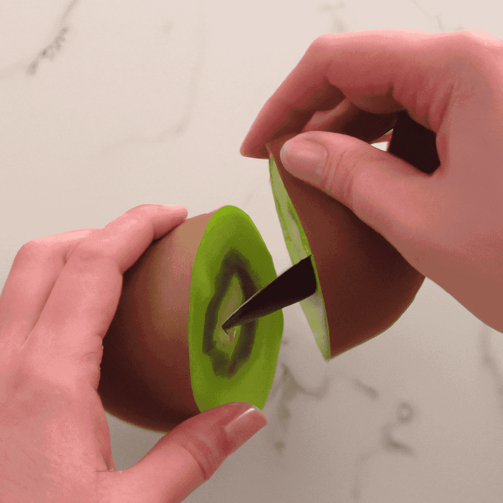 How to Easily Peel a Kiwi Representation of a cookedHow to Easily Peel a Kiwi