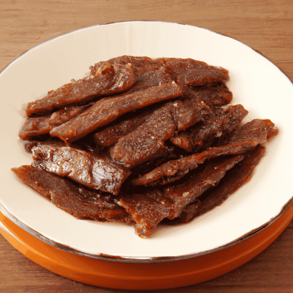 Teriyaki Beef Jerky Representation of a cookedTeriyaki Beef Jerky
