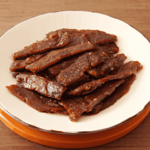 Teriyaki Beef Jerky Representation of a cookedTeriyaki Beef Jerky