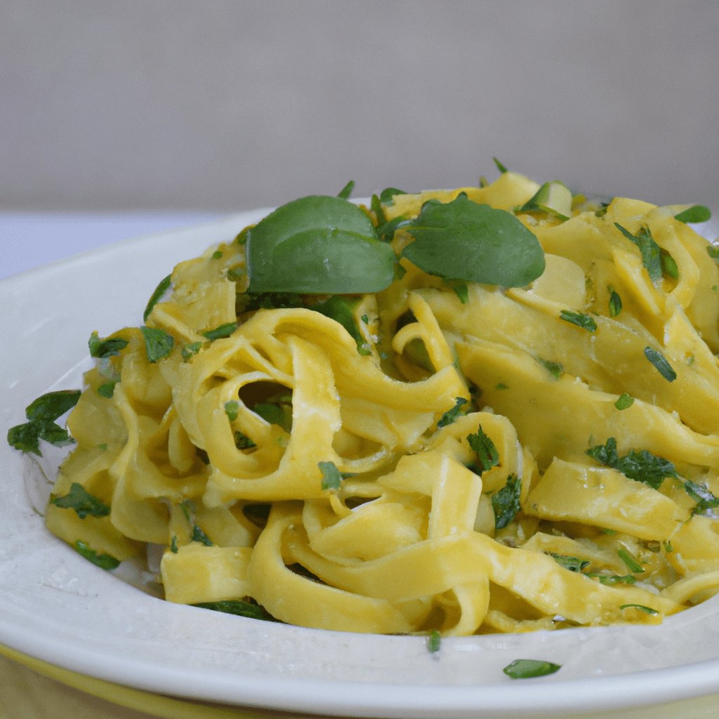 Fresh Pasta With Leeks And Greens Representation of a cookedFresh Pasta With Leeks And Greens
