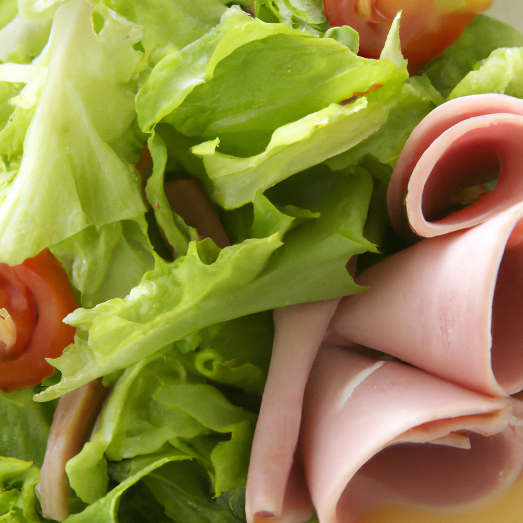 Healthy Ham and Garden Vegetable Salad Representation of a cookedHealthy Ham and Garden Vegetable Salad