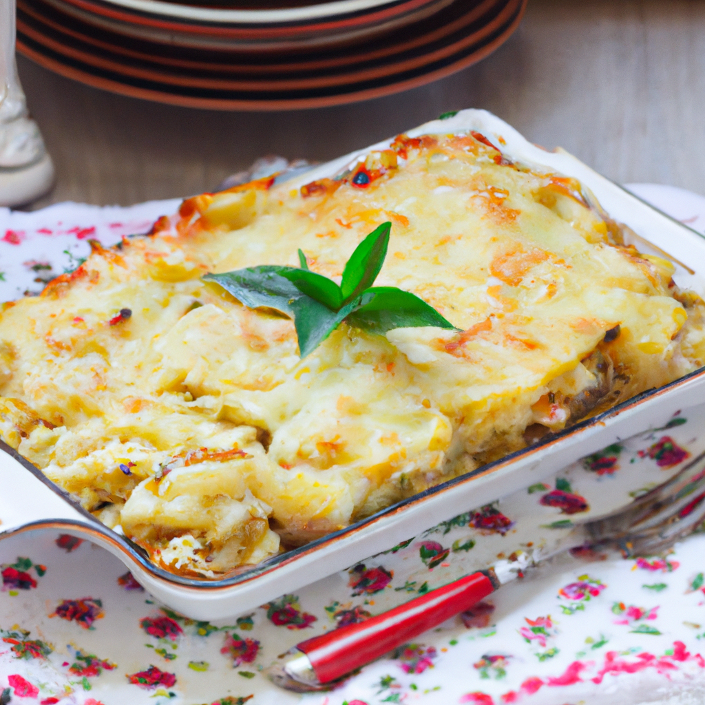 Potatoes Romanoff: Easy and Delicious Casserole Recipe Representation of a cookedPotatoes Romanoff: Easy and Delicious Casserole Recipe