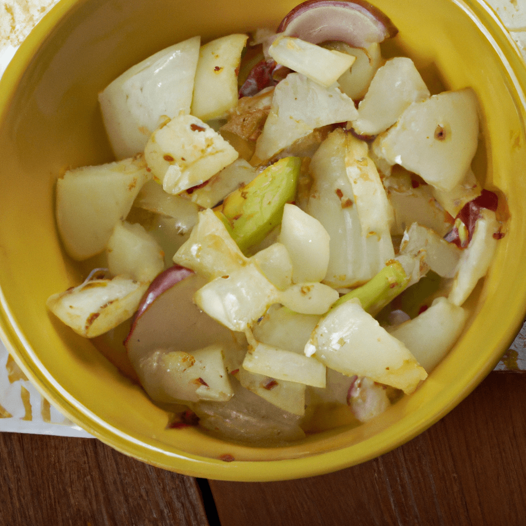 Vidalia Onion and Pear Salsa Representation of a cookedVidalia Onion and Pear Salsa