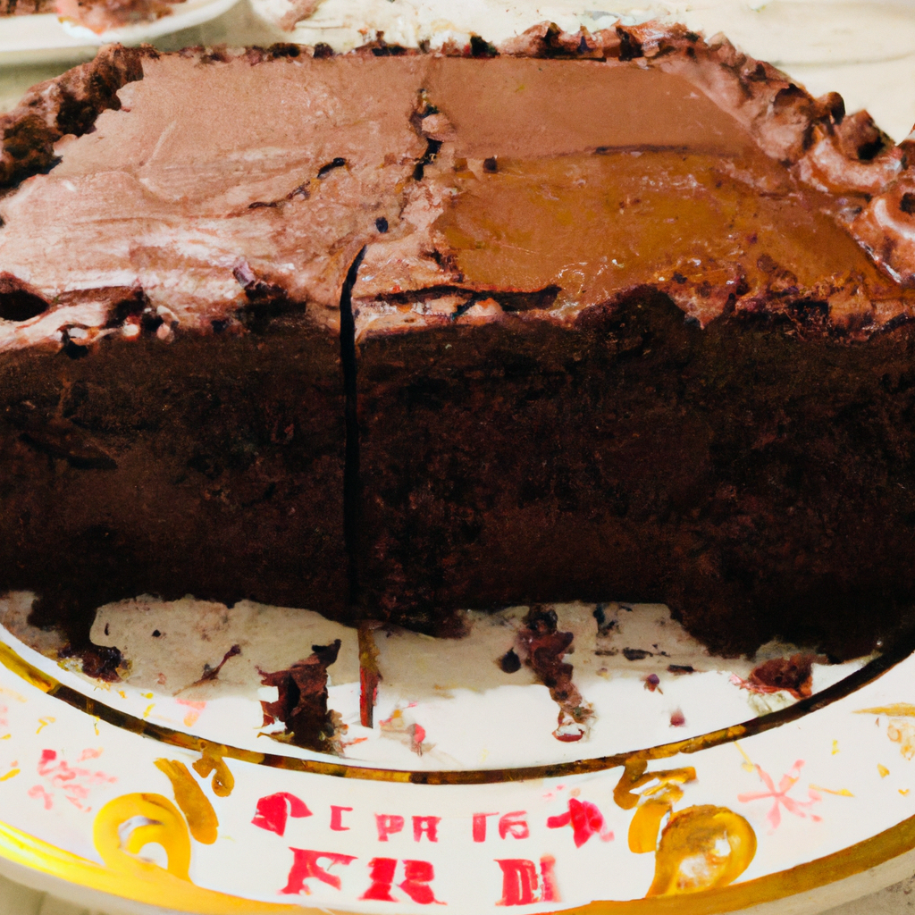 Friday night double fudge chocolate cake