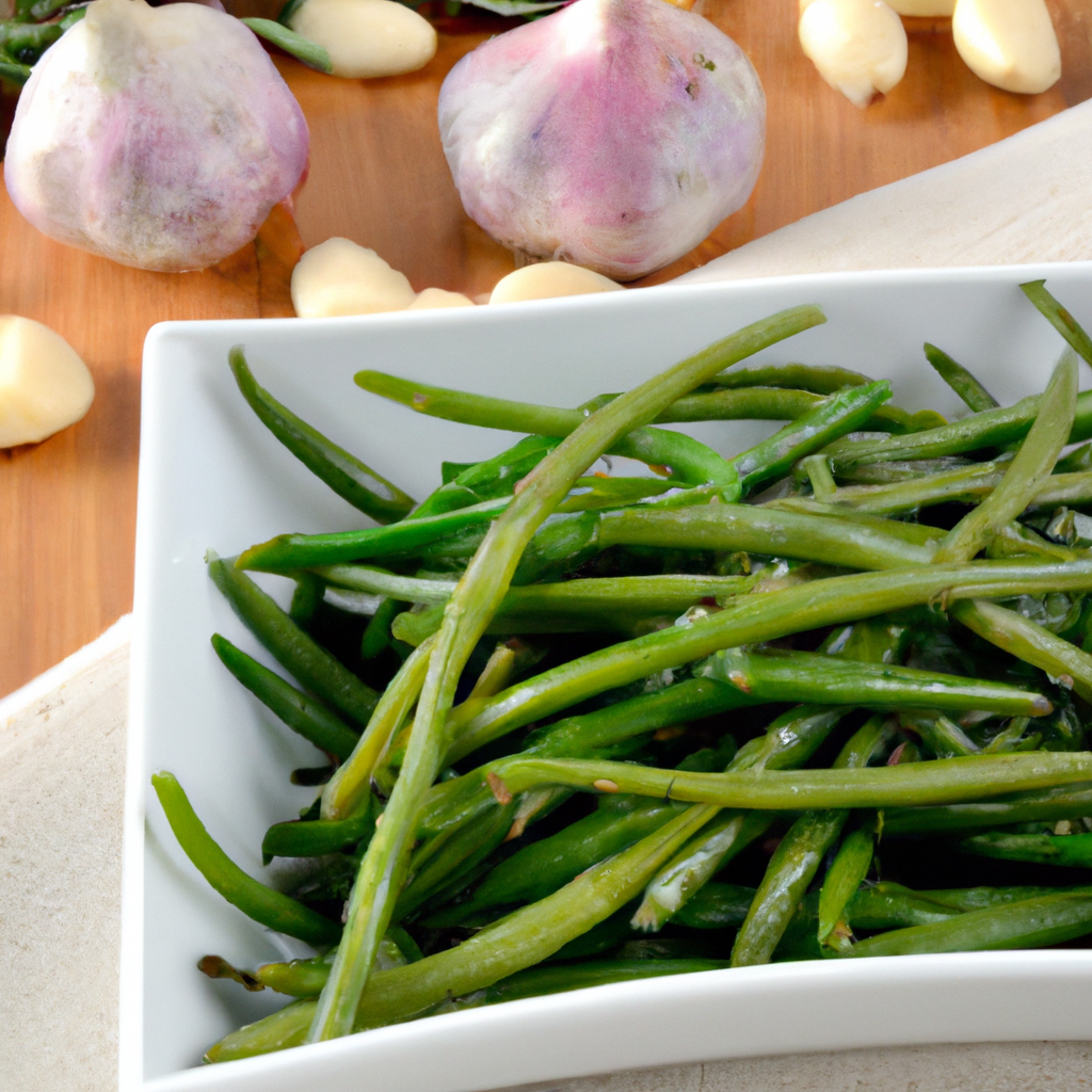 Garlic and Rosemary Green Beans Representation of a cookedGarlic and Rosemary Green Beans