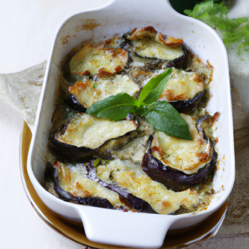 Delicious Eggplant and Cheese Casserole Representation of a cookedDelicious Eggplant and Cheese Casserole