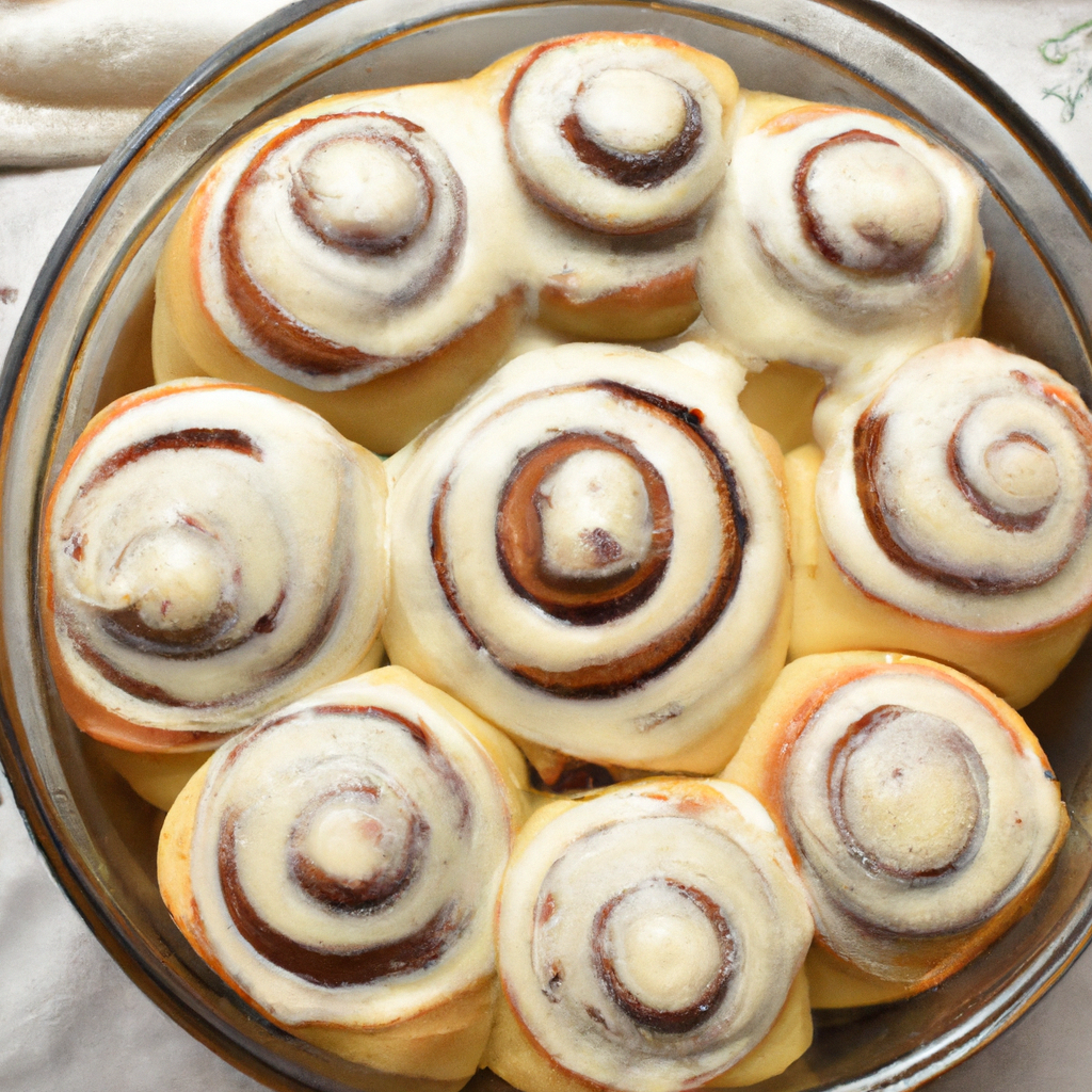 Delicious Homemade Cinnabon Cinnamon Rolls Representation of a cookedDelicious Homemade Cinnabon Cinnamon Rolls