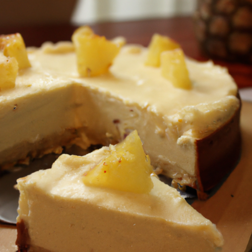Delicious Pineapple Cheesecake Recipe Representation of a cookedDelicious Pineapple Cheesecake Recipe