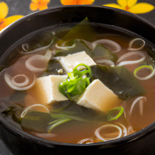 Delicious Spring Miso Soup Representation of a cookedDelicious Spring Miso Soup