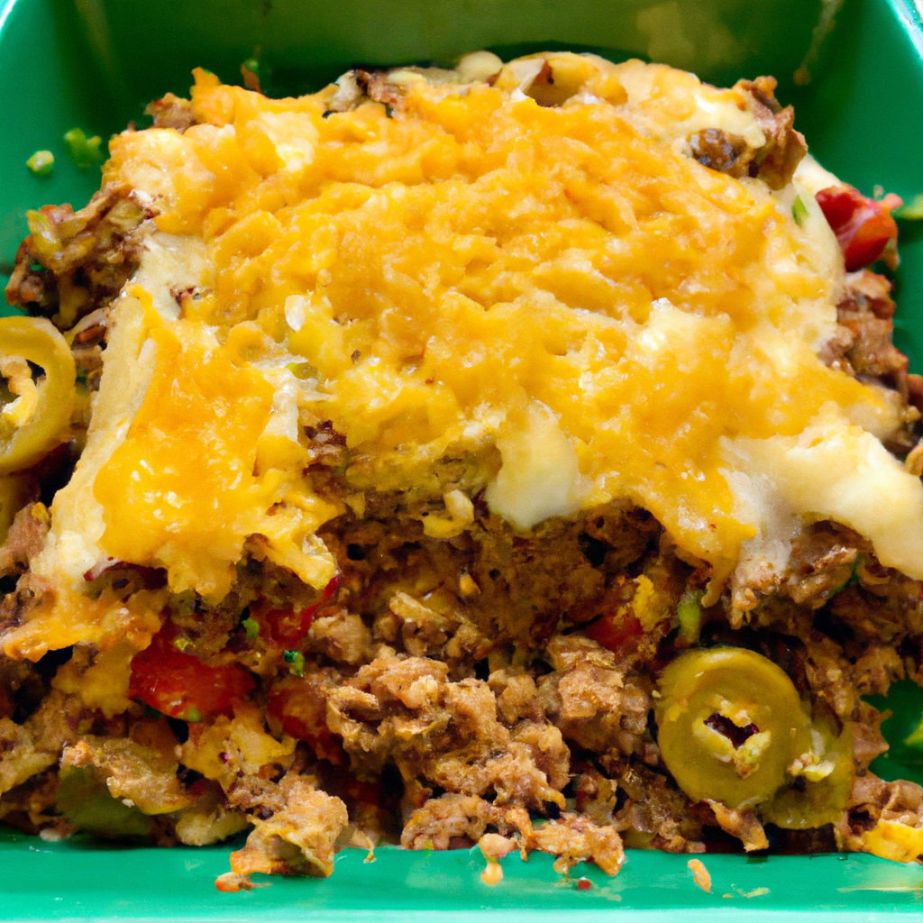 Delicious Taco Casserole with Soy Crumbles – 3 WW Points Representation of a cookedDelicious Taco Casserole with Soy Crumbles – 3 WW Points