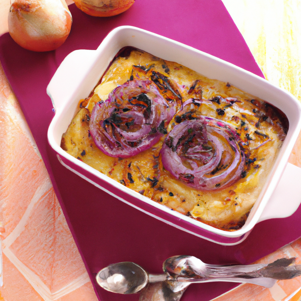 Root Vegetable Bake (Mash) with Caramelized Onions Representation of a cookedRoot Vegetable Bake (Mash) with Caramelized Onions