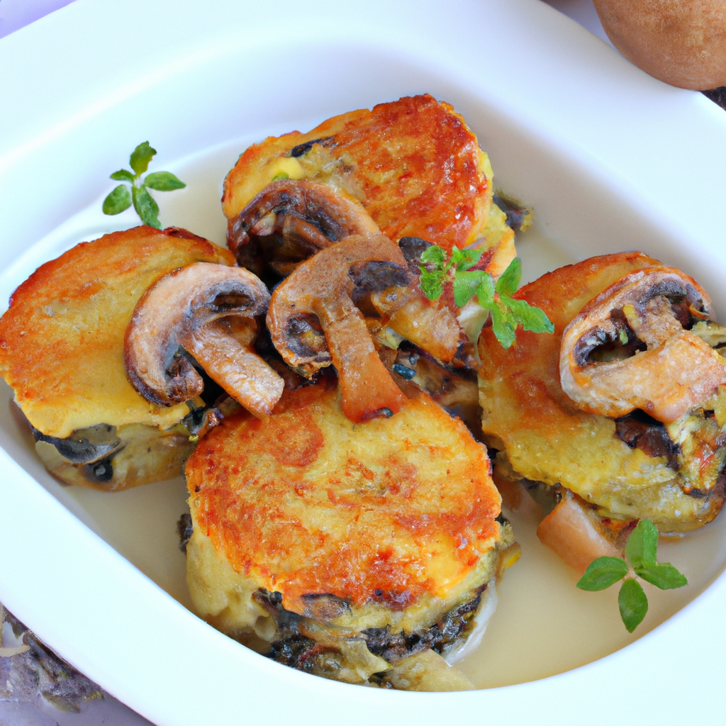 Savory Potato Mushroom Cakes Representation of a cookedSavory Potato Mushroom Cakes