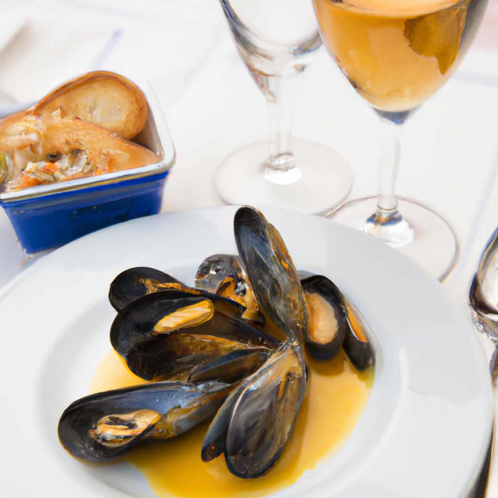 Steamed Mussels with White Wine and Clam Juice Representation of a cookedSteamed Mussels with White Wine and Clam Juice