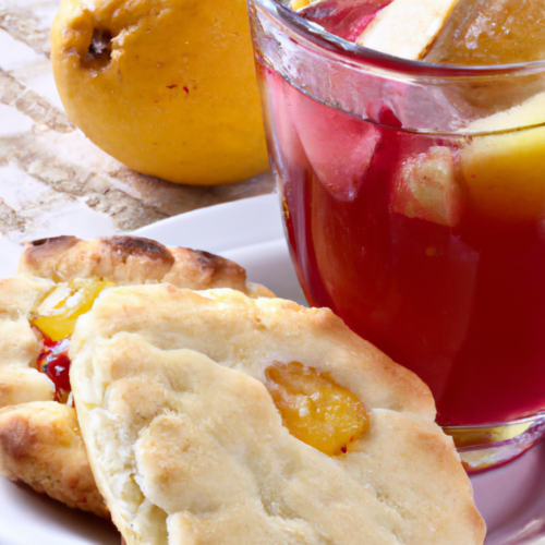 Warm Shortcake with Winter Fruit Compote Representation of a cookedWarm Shortcake with Winter Fruit Compote